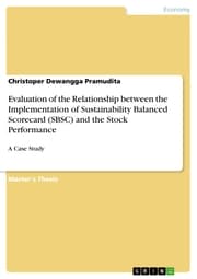 Cover von Evaluation of the Relationship between the Implementation of Sustainability Balanced Scorecard (SBSC) and the Stock Performance