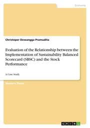 Cover von Evaluation of the Relationship between the Implementation of Sustainability Balanced Scorecard (SBSC) and the Stock Performance
