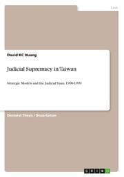 Cover von Judicial Supremacy in Taiwan