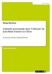 Cover von L'identité personnelle dans 'lAfricain' de Jean-Marie Gustave Le Clézio