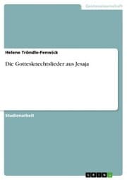 Cover von Die Gottesknechtslieder aus Jesaja