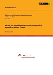 Cover von Rituale der Legitimation? Funktion von Wahlen im autoritären Regime Chinas