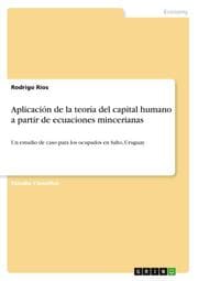 Cover von Aplicación de la teoría del capital humano a partir de ecuaciones mincerianas