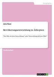 Cover von Bevölkerungsentwicklung in Äthiopien