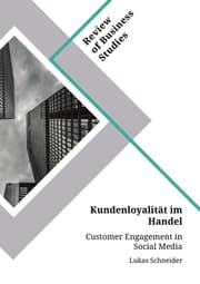 Cover von Kundenloyalität im Handel. Customer Engagement in Social Media