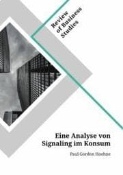 Cover von Eine Analyse von Signaling im Konsum