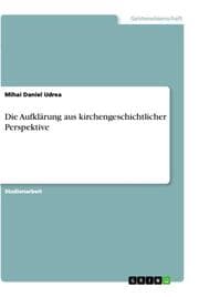 Cover von Die Aufklärung aus kirchengeschichtlicher Perspektive