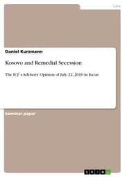 Cover von Kosovo and Remedial Secession