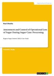 Cover von Assessment and Control of Operational Loss of Sugar During Sugar Cane Processing