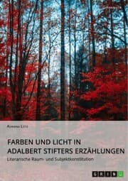 Cover von Farben und Licht in Adalbert Stifters Erzählungen. Literarische Raum- und Subjektkonstitution