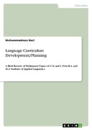 Cover von Language Curriculum Development/Planning