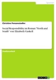 Cover von Social Responsibility im Roman 'North and South' von Elizabeth Gaskell