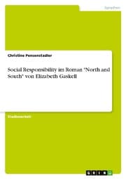 Cover von Social Responsibility im Roman 'North and South' von Elizabeth Gaskell