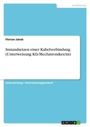 Cover von Instandsetzen einer Kabelverbindung (Unterweisung Kfz-Mechatroniker/in)