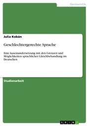 Cover von Geschlechtergerechte Sprache
