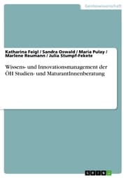 Cover von Wissens- und Innovationsmanagement der ÖH Studien- und MaturantInnenberatung