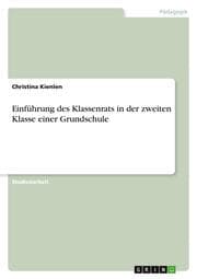 Cover von Einführung des Klassenrats in der zweiten Klasse einer Grundschule