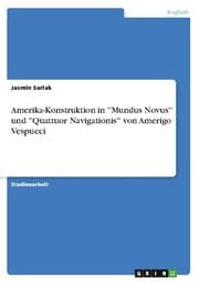 Cover von Amerika-Konstruktion in ''Mundus Novus'' und ''Quattuor Navigationis'' von Amerigo Vespucci