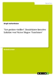 Cover von 'Les petites vieilles'. Baudelaires kreative Lektüre von Victor Hugos 'Fantômes'