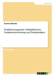 Cover von Projektmanagement. Erfolgsfaktoren, Projektunterstützung und Projektrisiken