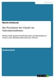 Cover von Die Psychiatrie der Charité im Nationalsozialismus