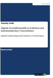 Cover von Digitale Geschäftsmodelle in in kleinen und mittelständischen Unternehmen