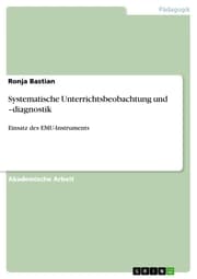 Cover von Systematische Unterrichtsbeobachtung und -diagnostik