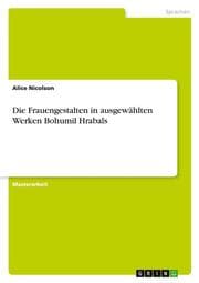 Cover von Die Frauengestalten in ausgewählten Werken Bohumil Hrabals