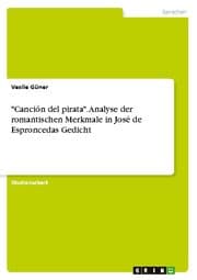 Cover von 'Canción del pirata'. Analyse der romantischen Merkmale in José de Esproncedas Gedicht