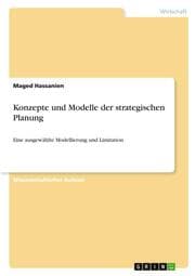 Cover von Konzepte und Modelle der strategischen Planung