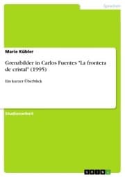 Cover von Grenzbilder in Carlos Fuentes 'La frontera de cristal' (1995)