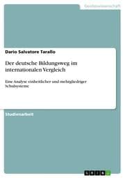 Cover von Der deutsche Bildungsweg im internationalen Vergleich