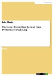 Cover von Operatives Controlling. Beispiel einer Prozesskostenrechnung