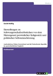 Cover von Einstellungen zu Schwangerschaftsabbrüchen vor dem Hintergrund persönlicher Religiosität und politischer Selbsteinschätzung