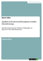 Cover von Qualität in der personenbezogenen sozialen Dienstleistung