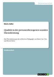 Cover von Qualität in der personenbezogenen sozialen Dienstleistung