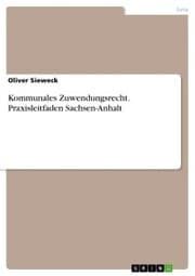 Cover von Kommunales Zuwendungsrecht. Praxisleitfaden Sachsen-Anhalt