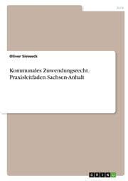 Cover von Kommunales Zuwendungsrecht. Praxisleitfaden Sachsen-Anhalt