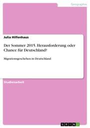 Cover von Der Sommer 2015. Herausforderung oder Chance für Deutschland?