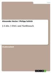 Cover von § 6 Abs. 3 EStG und Nießbrauch