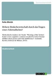 Cover von Höhere Risikobereitschaft durch das Tragen eines Fahrradhelms?