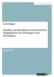 Cover von Konflikte im Arbeitsleben und ihr Potential. Möglichkeiten des Vorbeugens und Bewältigens