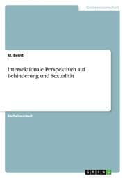 Cover von Intersektionale Perspektiven auf Behinderung und Sexualität