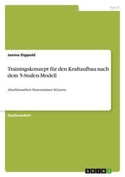Cover von Trainingskonzept für den Kraftaufbau nach dem 5-Stufen-Modell