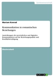 Cover von Kommunikation in romantischen Beziehungen