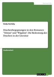 Cover von Drachenbegegnungen in den Romanen 'Tristan' und 'Wigalois'. Die Bedeutung des Drachen in der Literatur