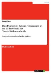 Cover von David Camerons Reform-Forderungen an die EU im Vorfeld des 'Brexit'-Volksentscheids