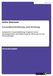 Cover von Gesundheitsförderung und -beratung