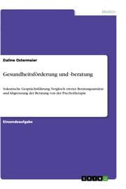 Cover von Gesundheitsförderung und -beratung
