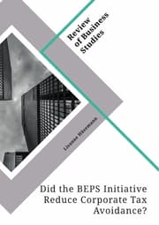 Cover von Did the BEPS Initiative Reduce Corporate Tax Avoidance?